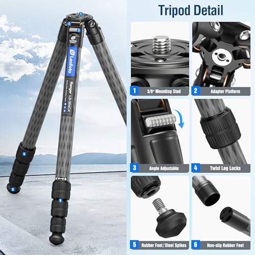 58" Carbon Fiber Tripod