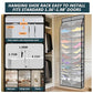 24 Pair Over Door Shoe Organizer for Family & Kids (12 Count)