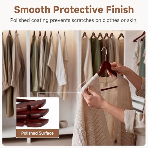 Wooden Coat Hangers (20 Count)