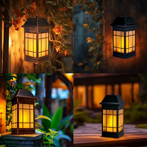 15.5" Solar Lantern Outdoor Waterproof