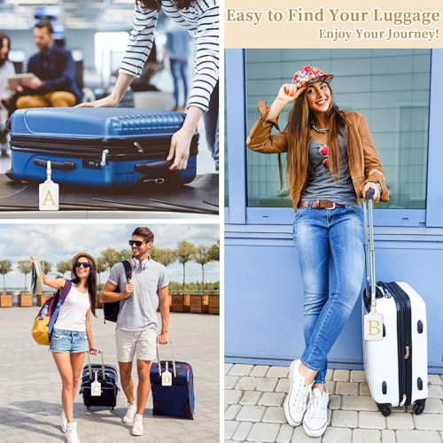 Personalized Initial Luggage Tags for Suitcase TSA Approved