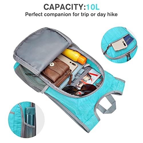 10L 15L Hiking Backpack Lightweight Packable Hiking Daypack Small Travel Outdoor Foldable Shoulder Bag
