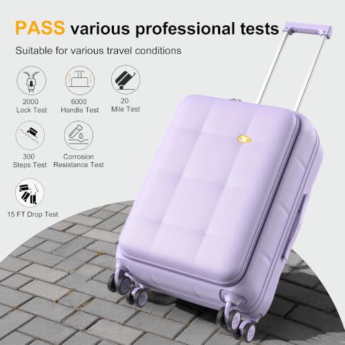 24 Inch Expandable Checked Luggage Hard Shell Suitcase