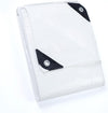 GUARD SHIELD Tarp White 12x12 Feet Multi Purpose Waterproof Poly Tarp Cover 5mil
