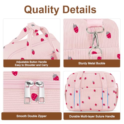 Corduroy Lunch Box Lunch Bag for Women Adults Men