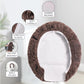Microfiber Elongated Toilet Seat Cover 19.5"x 15" Machine Washable