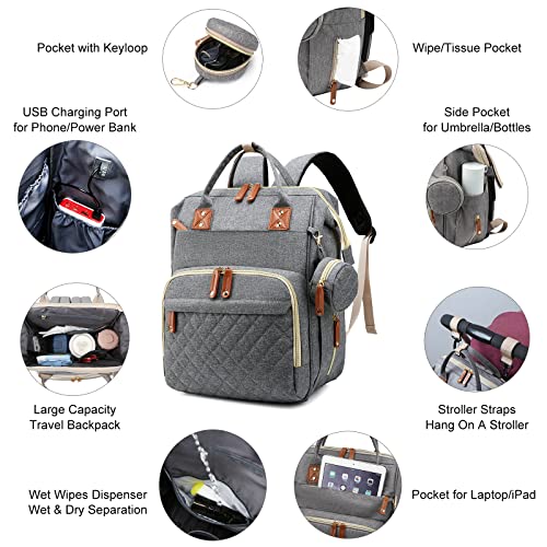 Diaper Bag with Changing Station
