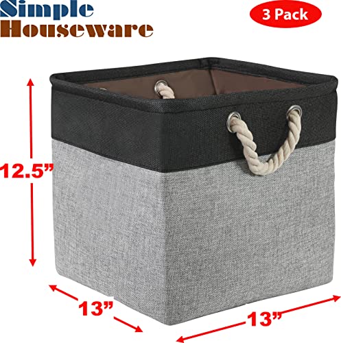 13" x 13" Large Fabric Storage Cubes (3 Count)