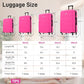 Luggage Set 6 Piece Carry on Hardcase Suitcase with Travel Bags (6 Count)