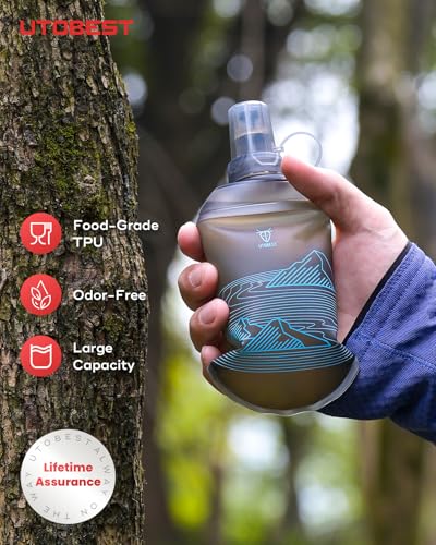 Soft Flask 200ml Collapsible Running Water Bottles (2 Count)