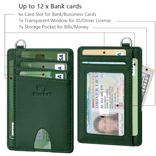 Slim Minimalist Wallet RFID Credit Card Holder for Men