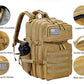 Military Tactical Backpack for Men and Women 45L Army 3 Days Assault Pack Bag Large Rucksack with Molle System Khaki