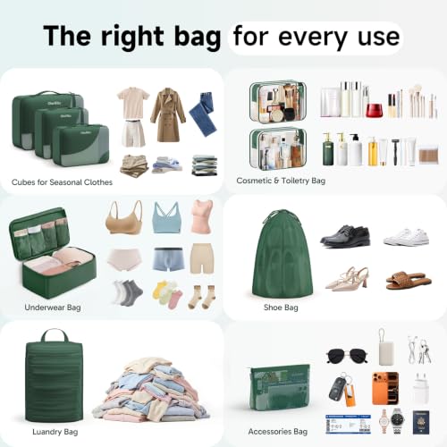 9 Set Packing Cubes for Travel (9 Count)