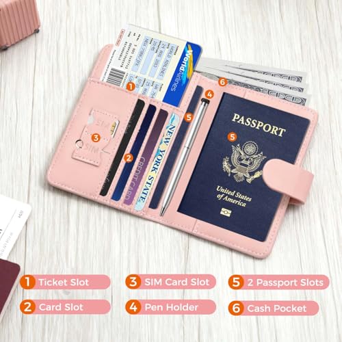 Premium Leather Passport Holder Covers Case