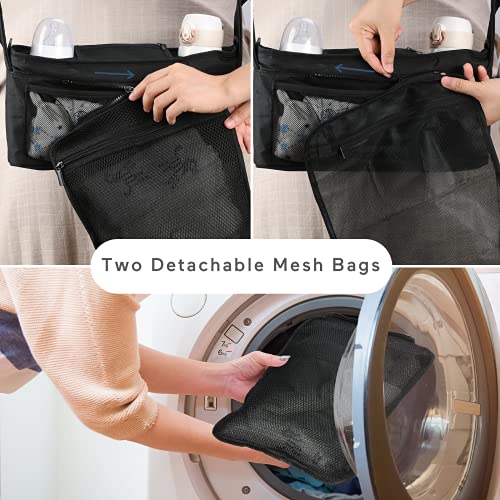 Non Slip Universal Stroller Organizer with Insulated Cup Holder