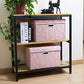 Larger Collapsible Storage Boxes with Lids Fabric Decorative Bins Cubes Organizer Containers Baskets Handles Divider for Bedroom Closet Living Room Pink 17.7x11.8x11.8 Inch 3 Pack (3 Count)