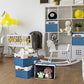 Fabric Storage Bins with Lid 6 Pack