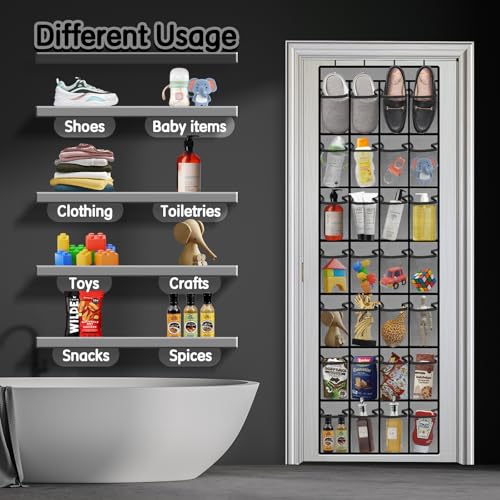 28 Compartment Over the Door Shoe Organizer (30 Count)