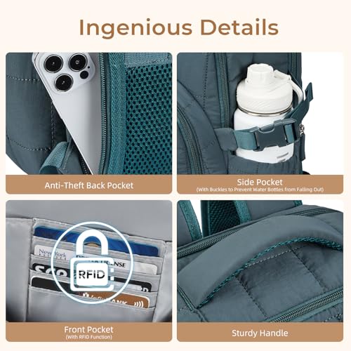 Quilted Backpack with RFID