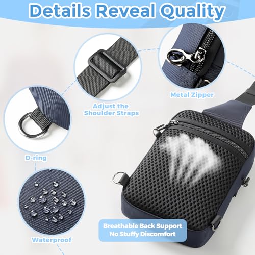 Sling Bag Anti Theft Sling Crossbody Bag for Women Men