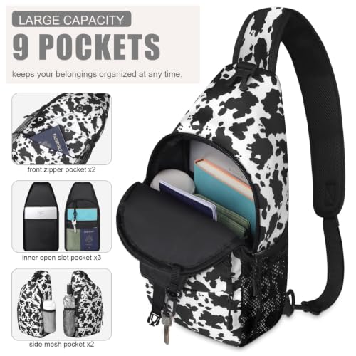 Crossbody Bags for Women Men Trendy Sling Bag Backpack Chest Bag