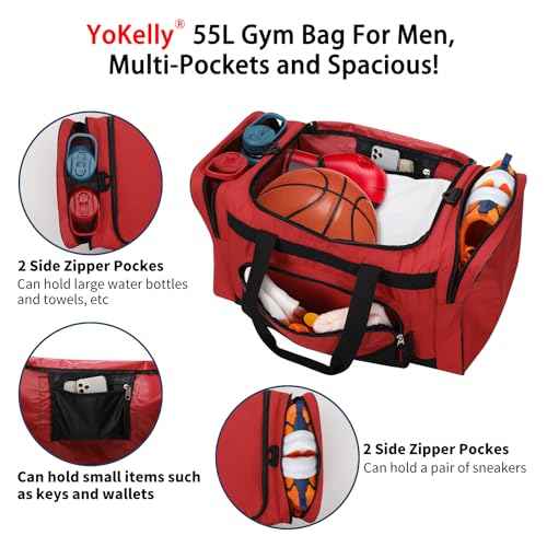 55L Duffle Bag for Men