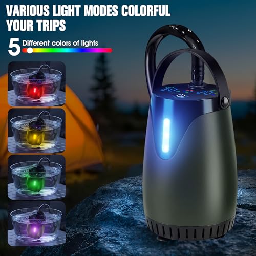 Portable Camping Shower with LED Display & 5 Speed