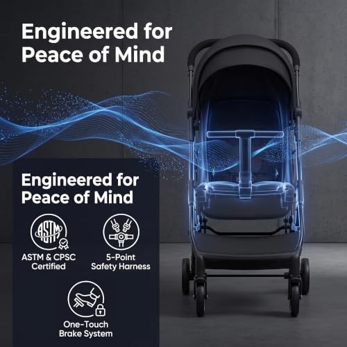 Portable Stroller with Automatic Fold