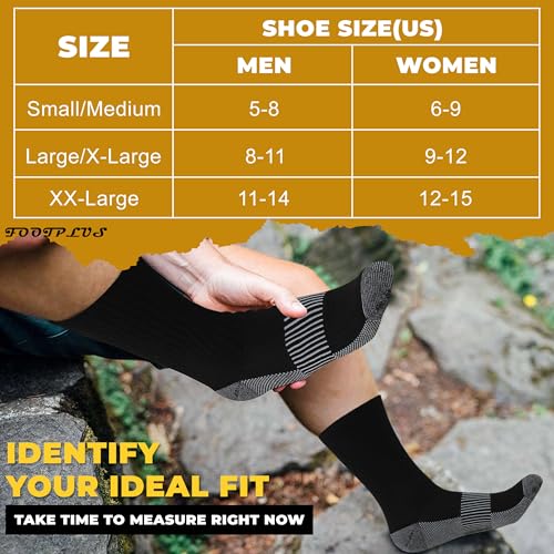 3 Pairs Copper Hiking Running Socks (3 Count)
