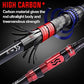 Portable Telescopic Fishing Rod with Carbon Fiber Material and Precision Carved Reel Seat