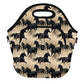 LunchTote Zippered Bag Insulated Neoprene Caddy (Free Rein / X-Large 6.5 Quart Lunch Tote)