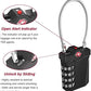 ZHEGE Travel Locks, TSA Approved Locks for Luggage, 4 Digit Cable Lock with Inspection Indicator for Luggage Suitcase, Backpack, Baggage, Easy to Read（4 Pack, Black）