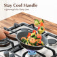 9.5inch Nonstick Frying Pan Chef's Pan with Glass Lid