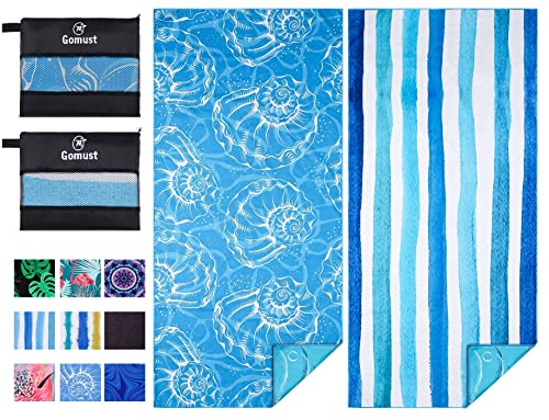 Microfiber Beach Towel Oversized 71x32 (2 Count)