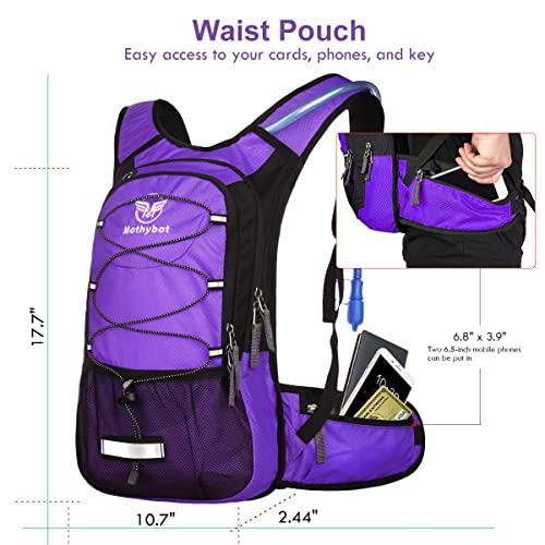 Insulated Hydration Backpack Pack with 3L BPA Free Leak Proof Water Bladder