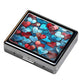 Silver Vintage Pill Box 7 Day Metal Pill Box with Mirror and 8 Compartments Cute Travel Pill Organizer for Purse (8 Count)