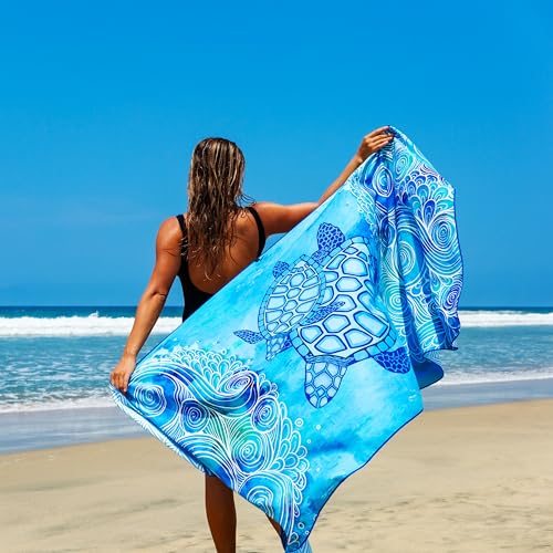 Microfiber Beach Towel for Adults with Bag