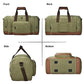 60L Canvas Duffle Bag for Travel Weekend Gym Overnight Carry