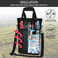 Two Bottle Wine Bag Carrier Insulated Leakproof Wine Tote