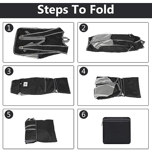 15L Lightweight Hiking Backpack Foldable Small Travel Backpack Packable Camping Backpack for Women Men