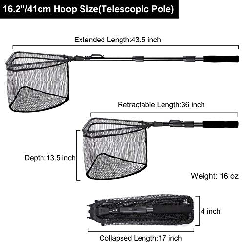 Fishing Net Fish Floating Landing Net with Handle