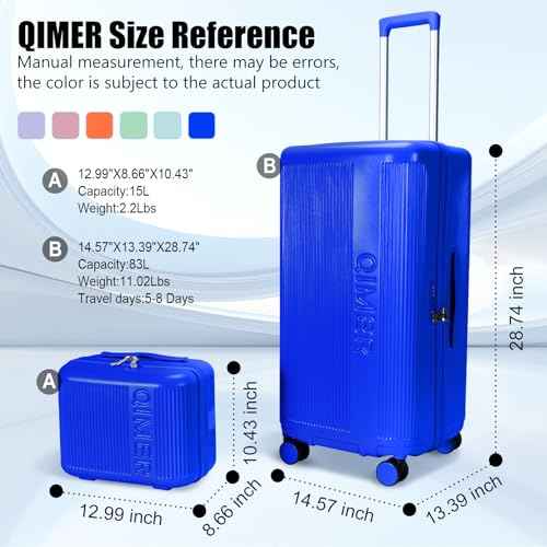 Large capacity Luggage Sets 2 Piece (2 Count)