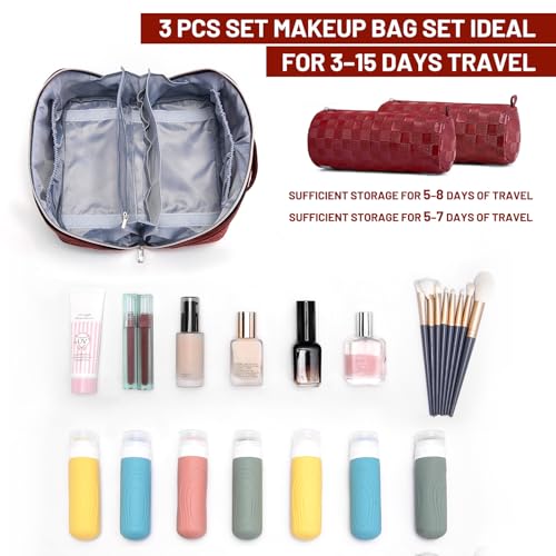 Travel Makeup Bag Organizer (3 Count)