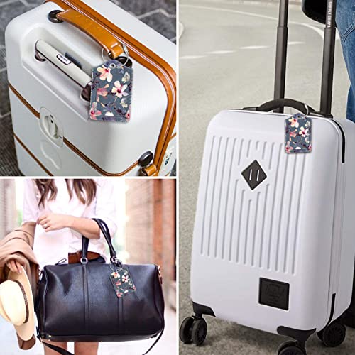 Luggage Tags Privacy Cover ID Label for Travel Bag Suitcase (2 Count)