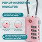 TSA Approved Luggage Locks with Search Alert Indicator (4 Count)