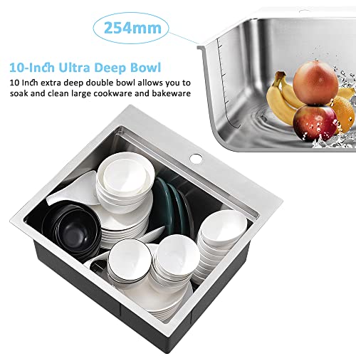 21 Inch Drop In Bar Sink Workstation