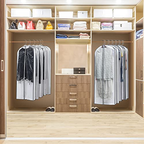 Hanging Clothes Storage with 4" Gusseted Garment Covers