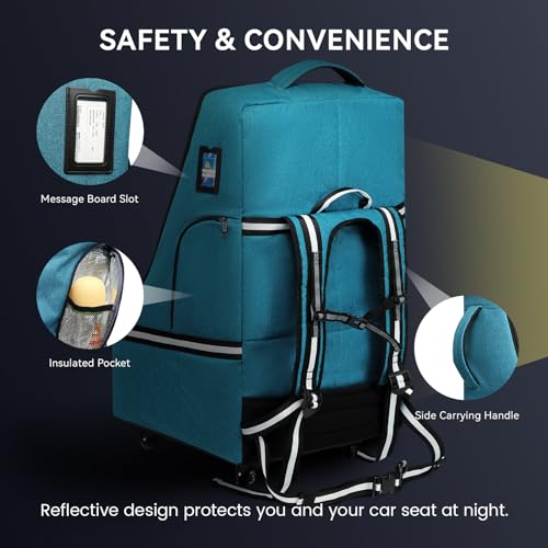 Rolling Car Seat Travel Bag