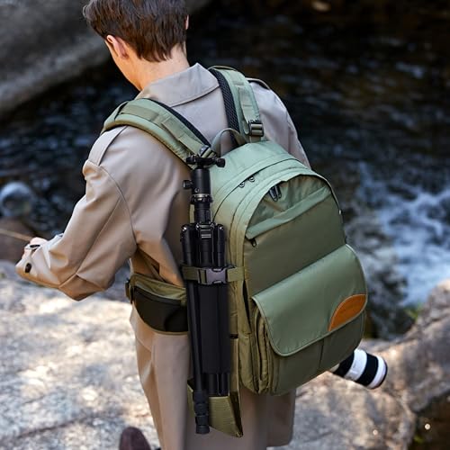 Green Professional Camera Backpack