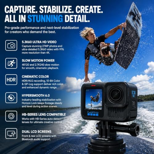 HERO13 Black Action Camera with 5.3K60 Video